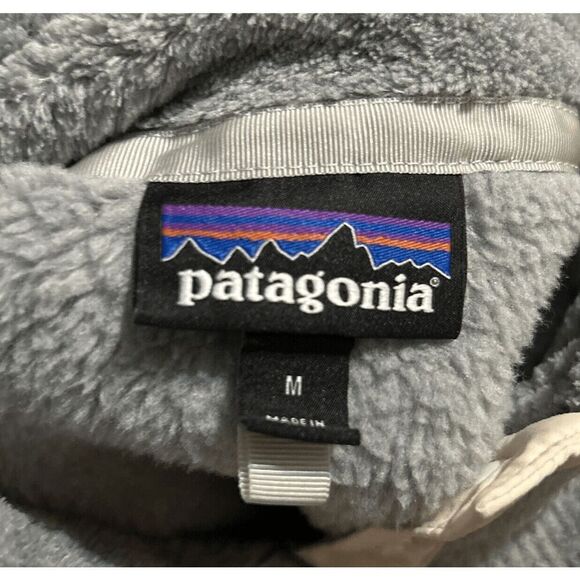 Patagonia Re-Tool Snap T Polartec Fleece Pullover Jacket Gray Womens Medium - Picture 8 of 10